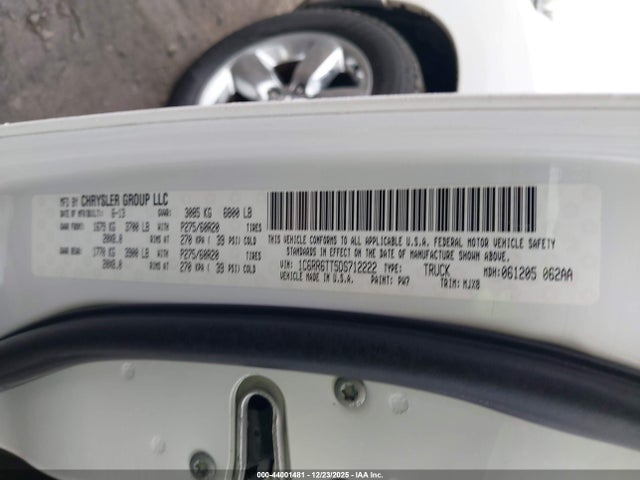 Продаж на аукціоні авто 2013 Ram 1500 Lone Star, vin: 1C6RR6TT5DS712222, номер лоту: 44001481