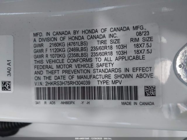 2024 HONDA CR-V 2HKRS3H75RH304039 Photo 8
