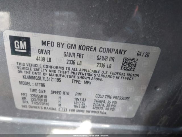 2020 BUICK ENCORE GX KL4MMGSL7LB121195 Photo 8