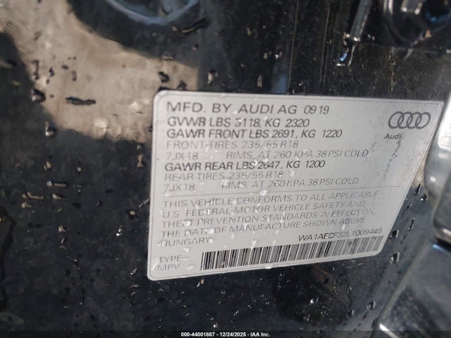 2020 AUDI Q3 WA1AECF32L1009445 Photo 8
