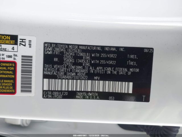 2025 LEXUS TX 500H 5TDABAB67SS012622 Photo 8