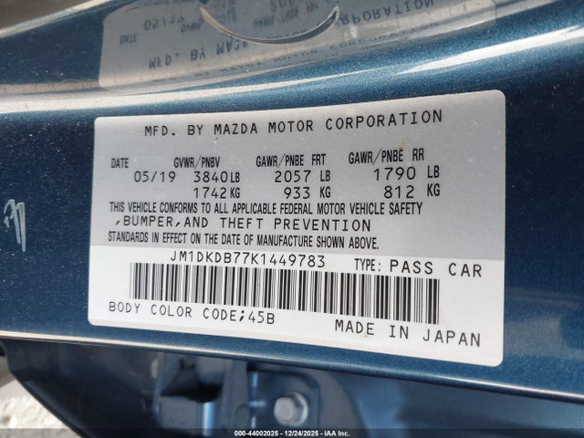 Mazda Cx-3 Sport 2019 JM1DKDB77K1449783 Image 9