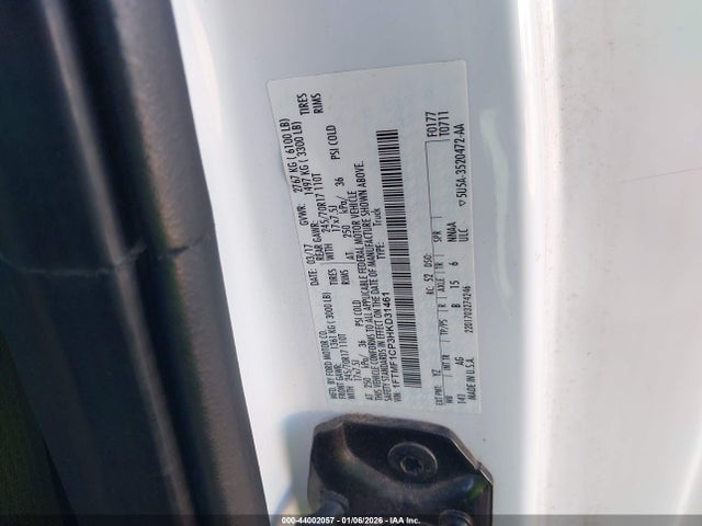 2017 Ford F-150 Xl მანქანა იყიდება აუქციონზე, vin: 1FTMF1CP3HKD31461, აუქციონის ნომერი: 44002057
