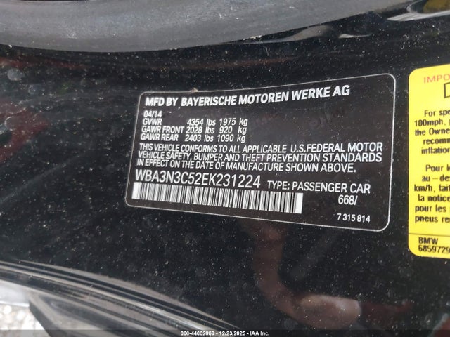 Aukcja sprzedaży 2014 Bmw 428i, vin: WBA3N3C52EK231224, numer aukcji: 44002069