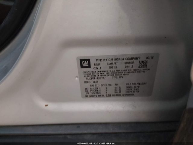 2016 BUICK ENCORE KL4CJASB1GB737957 Photo 8