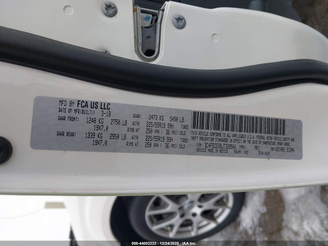 3C4PDCEG8JT339541 Dodge JOURNEY GT
