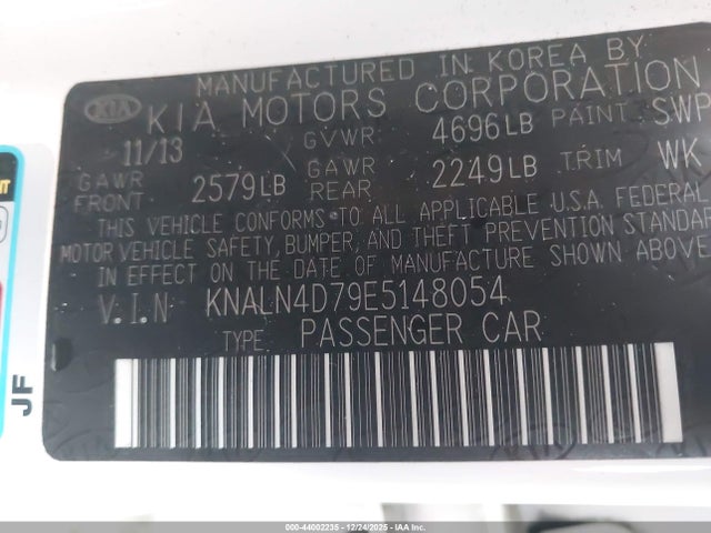 KNALN4D79E5148054 KIA Cadenza Limited