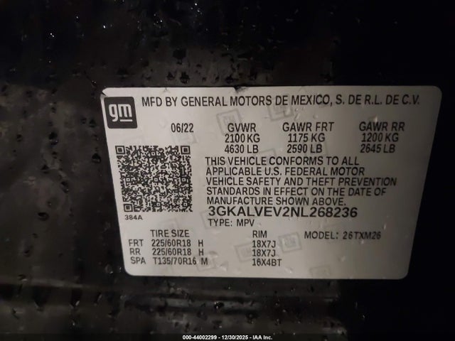 GMC Terrain Awd Slt 2022 3GKALVEV2NL268236 Image 9