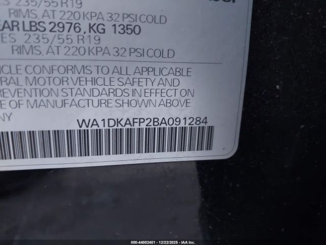 2011 AUDI Q5 WA1DKAFP2BA091284 Photo 8