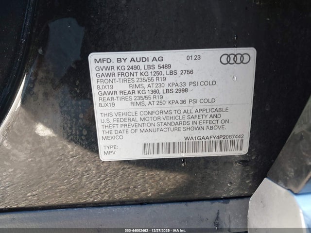2023 AUDI Q5 WA1GAAFY4P2087442 Photo 8
