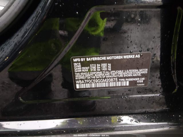 2016 BMW 750I WBA7F0C59GGM20875 Photo 8