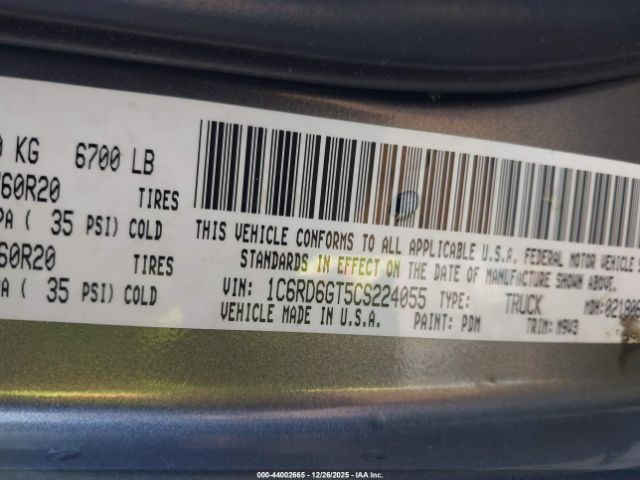 2012 RAM 1500 1C6RD6GT5CS224055 Photo 8