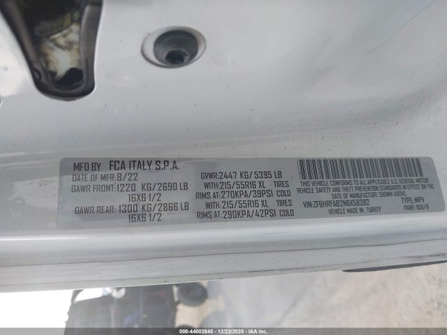 ZFBHRFAB7N6W18113 RAM Promaster City Cargo Van