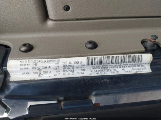 2003 JEEP WRANGLER 1J4FA49S53P326630 Photo 8