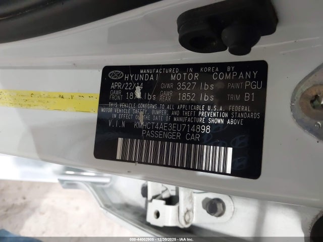 Hyundai ACCENT GLS 2014 KMHCT4AE3EU714898 Image 9