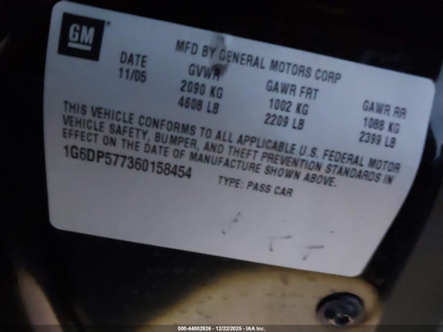 2006 CADILLAC CTS 1G6DP577360158454 Photo 8