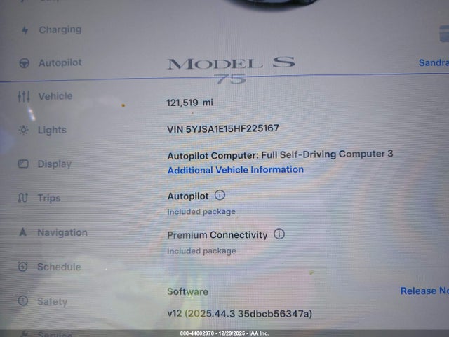 2017 TESLA MODEL S 5YJSA1E15HF225167 Photo 6