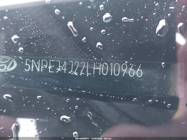 5NPEJ4J22LH010966 Hyundai Sonata Sel Plus