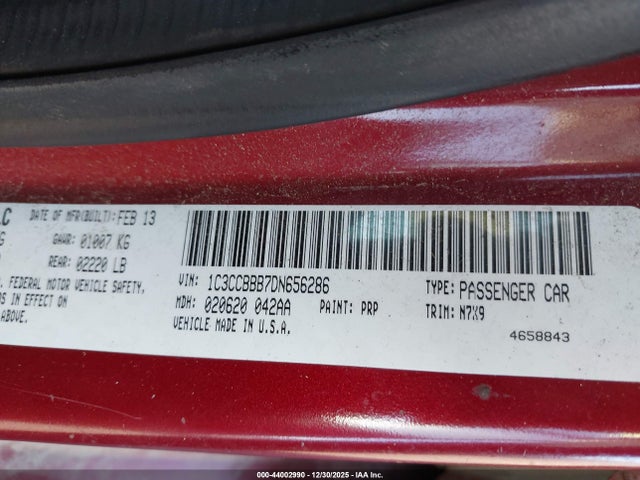 Aukcja sprzedaży 2013 Chrysler 200 Touring, vin: 1C3CCBBB7DN656286, numer aukcji: 44002990