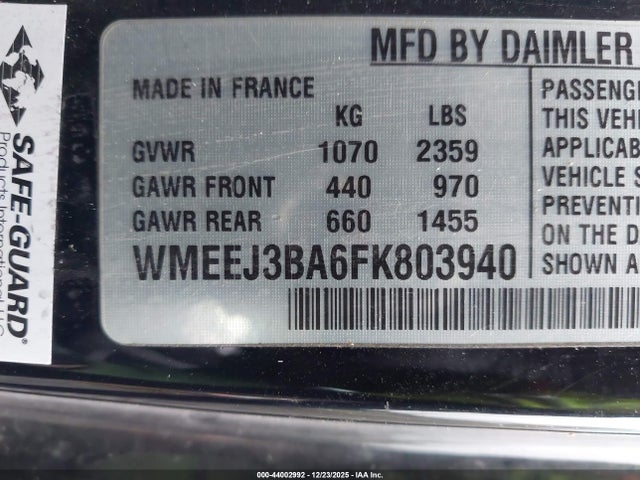 Smart Fortwo Passion 2015 WMEEJ3BA6FK803940 Image 9