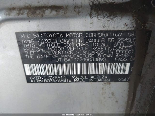 2016 LEXUS IS 200T JTHBA1D27G5034892 Photo 8