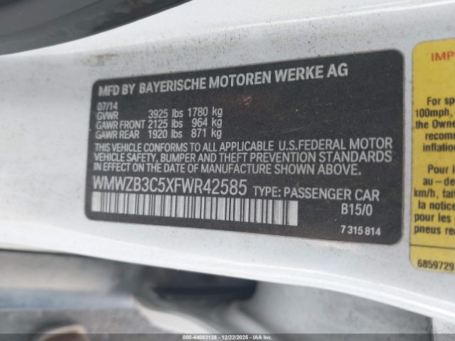 2015 MINI COUNTRYMAN WMWZB3C5XFWR42585 Photo 8