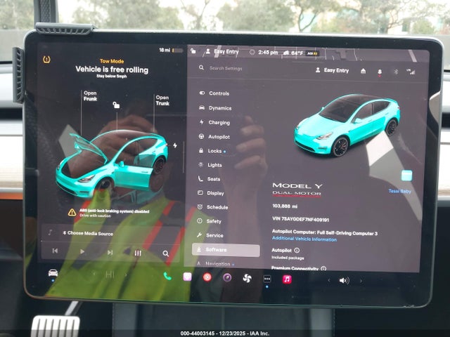 2022 TESLA MODEL Y 7SAYGDEF7NF409191 Photo 6