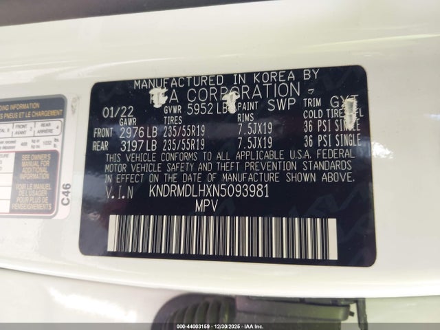 2022 KIA SORENTO PLUG-IN HYBRID KNDRMDLHXN5093981 Photo 8