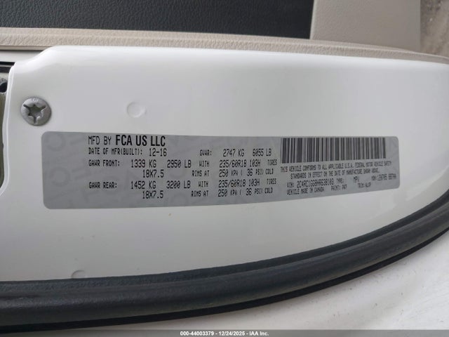 2017 CHRYSLER PACIFICA 2C4RC1GG8HR638103 Photo 8