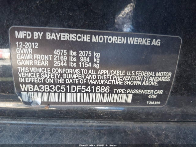 2013 BMW 328I WBA3B3C51DF541686 Photo 8