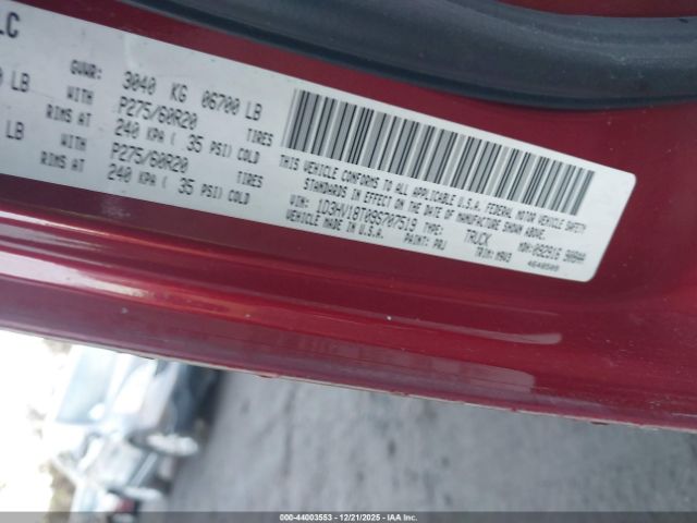 2009 DODGE RAM 1500 1D3HV18T09S707519 Photo 8