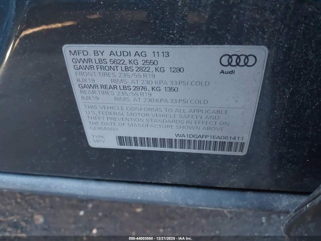 2014 AUDI Q5 WA1DGAFP1EA061411 Photo 8