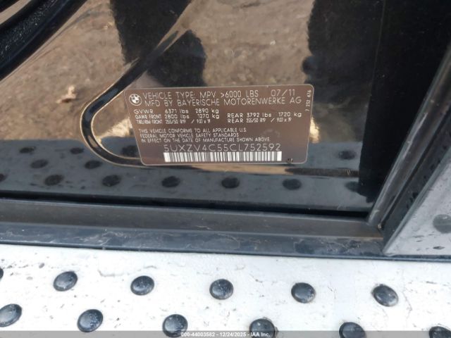 2012 BMW X5 5UXZV4C55CL752592 Photo 8