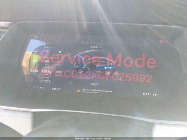 2016 TESLA MODEL X 5YJXCDE2XGF025992 Photo 6