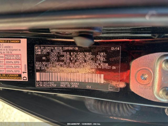 2014 TOYOTA 4RUNNER JTEBU5JR3E5171838 Photo 8