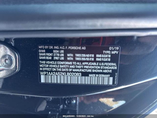 2019 PORSCHE MACAN WP1AA2A52KLB02083 Photo 8