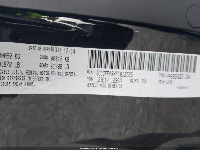 2015 FIAT 500 3C3CFFARXFT612525 Photo 8