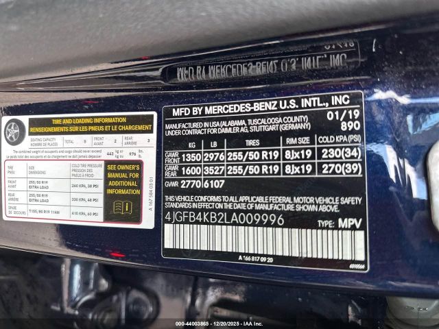 2020 MERCEDES-BENZ GLE 350 4JGFB4KB2LA009996 Photo 8