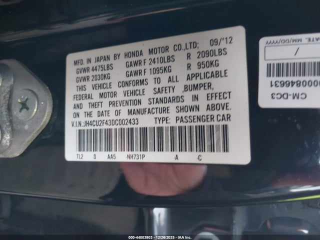 2013 ACURA TSX JH4CU2F43DC002433 Photo 8
