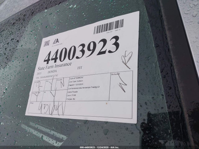 3HGGK5H83FM721792 Honda Fit Ex/ex-l