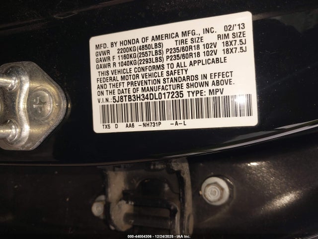 2013 ACURA RDX 5J8TB3H34DL017235 Photo 8