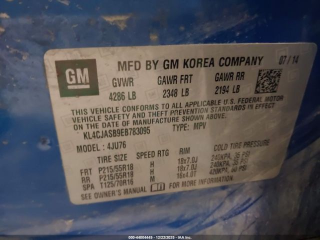 2014 BUICK ENCORE KL4CJASB9EB783095 Photo 8