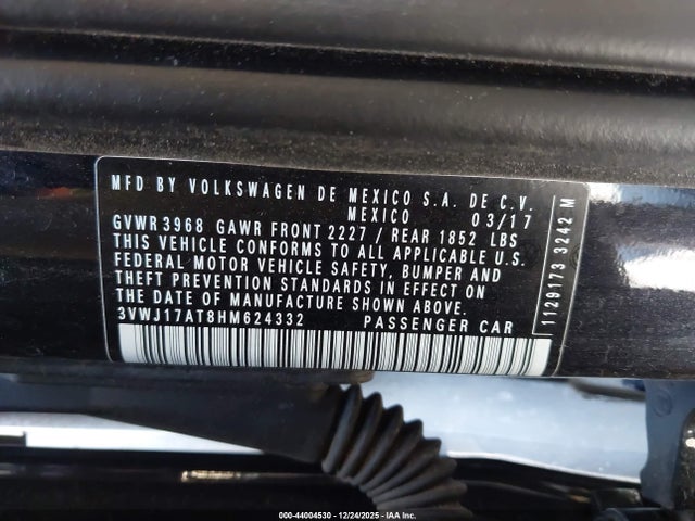 3VWJ17AT8HM624332 Volkswagen Beetle 1.8t Se/1.8t Sel