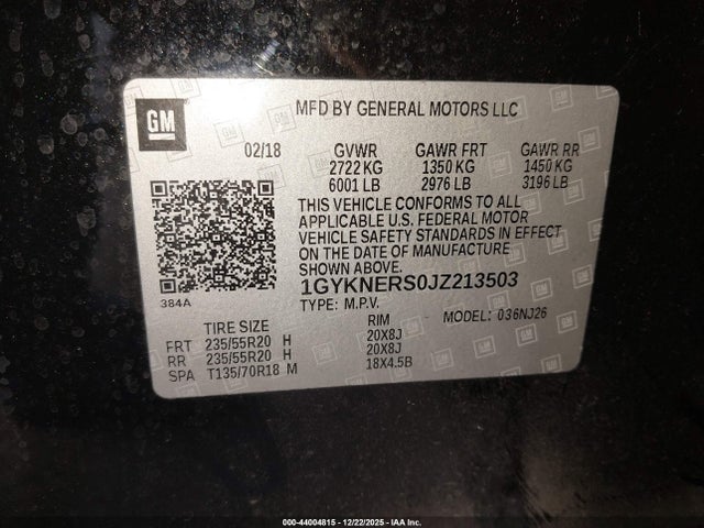 2018 CADILLAC XT5 1GYKNERS0JZ213503 Photo 8