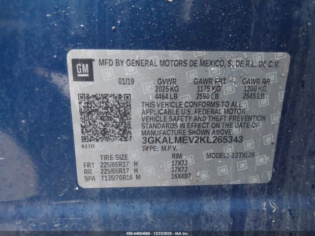 2019 GMC TERRAIN 3GKALMEV2KL265343 Photo 8