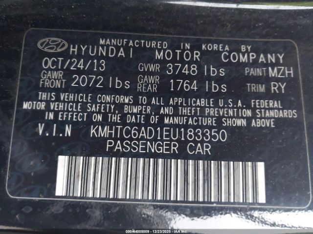 2014 HYUNDAI VELOSTER KMHTC6AD1EU183350 Photo 8