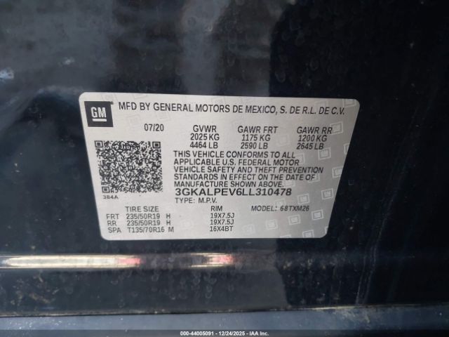 2020 GMC TERRAIN 3GKALPEV6LL310478 Photo 8