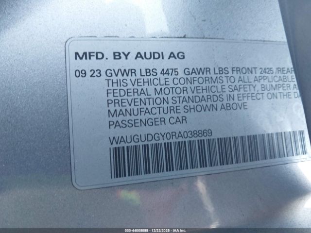 2024 AUDI A3 WAUGUDGY0RA038869 Photo 8