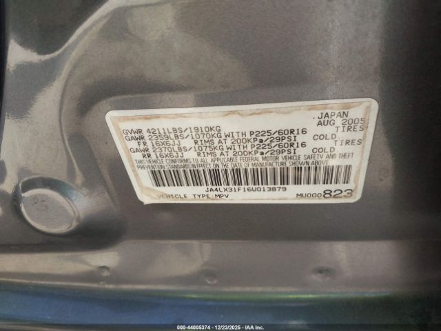 2006 MITSUBISHI OUTLANDER JA4LX31F16U013879 Photo 8