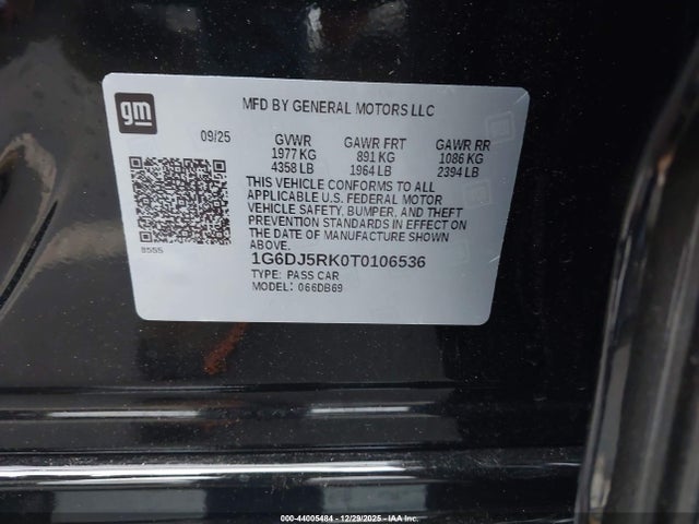 2026 CADILLAC CT4 1G6DJ5RK0T0106536 Photo 8